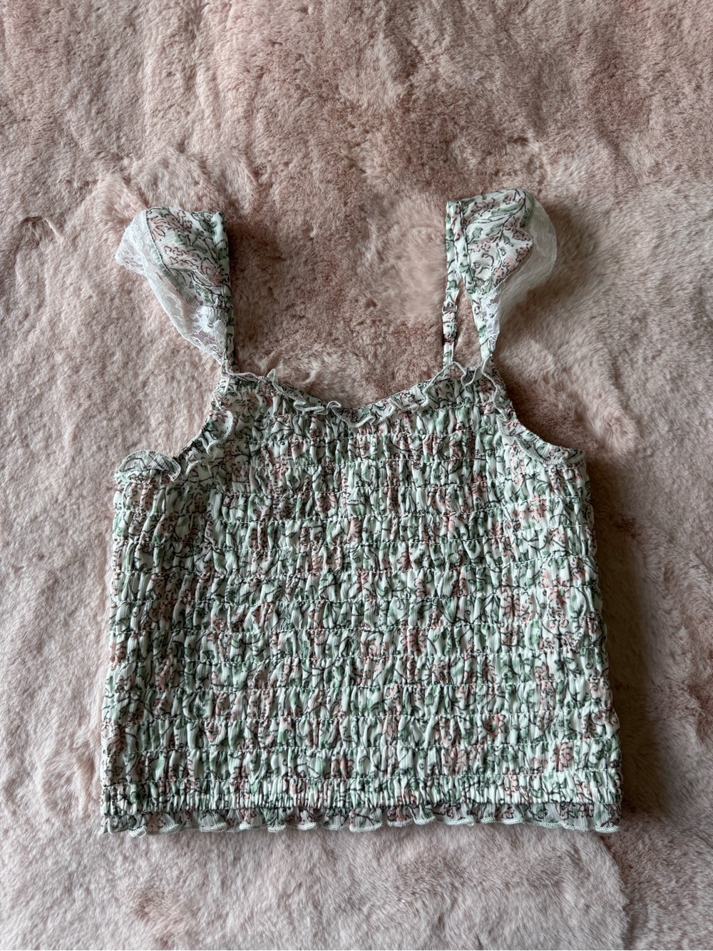 Abercrombie Kids Smocked Set Top Size 9/10 Floral Pattern
